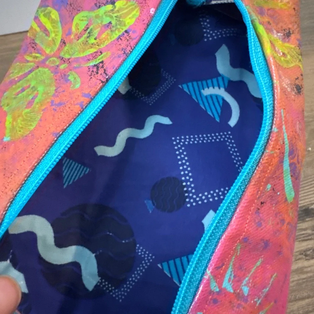 Hand painted toiletry bag